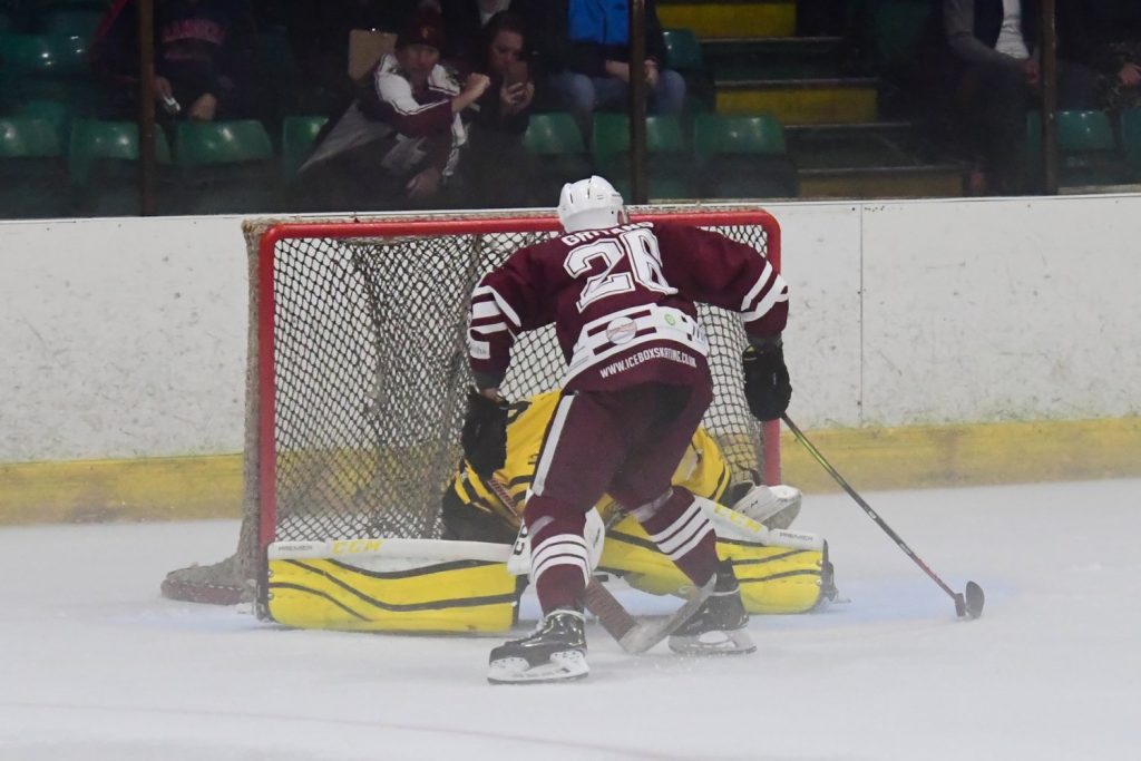 Rolands Gritāns with his game winning penalty shot