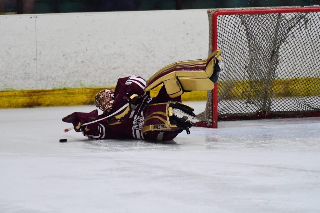 Richie Lawson prevents a penalty shot goal