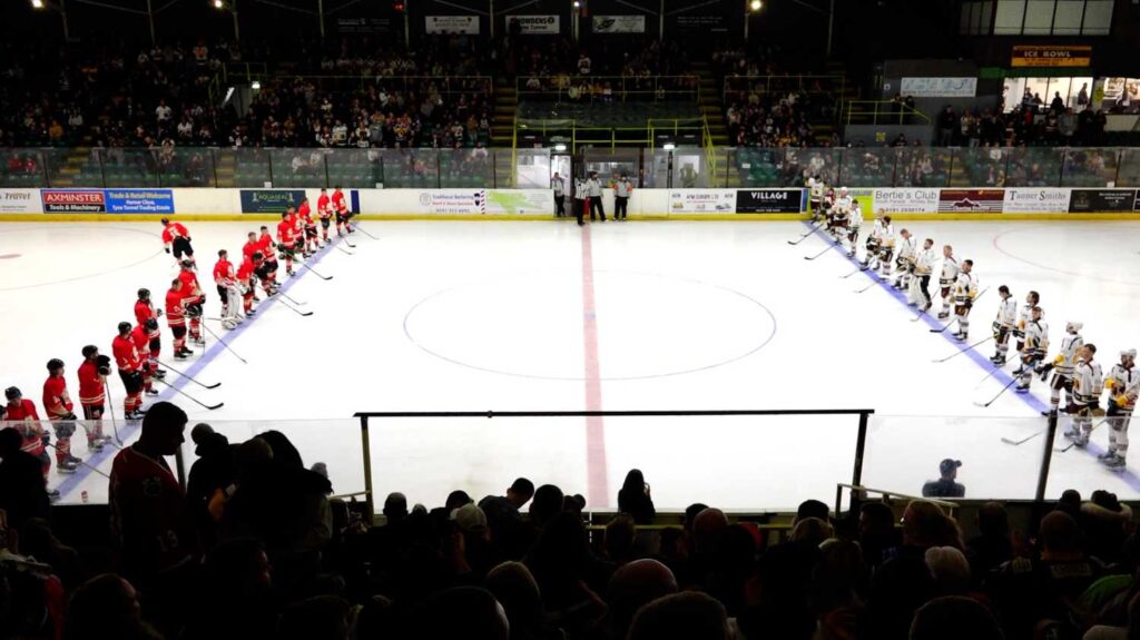 Whitley Warriors prepare to face Billingham Stars. Photo by Pyro-Media.