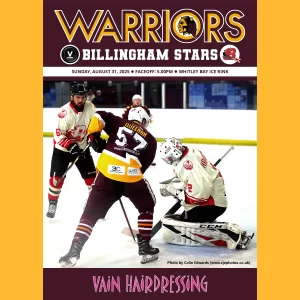 Match programme cover - Billingham Stars, 31 August 2025