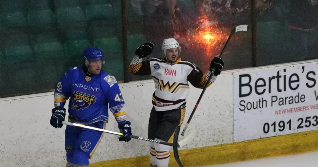 Kyle Ross celebrates his goal
