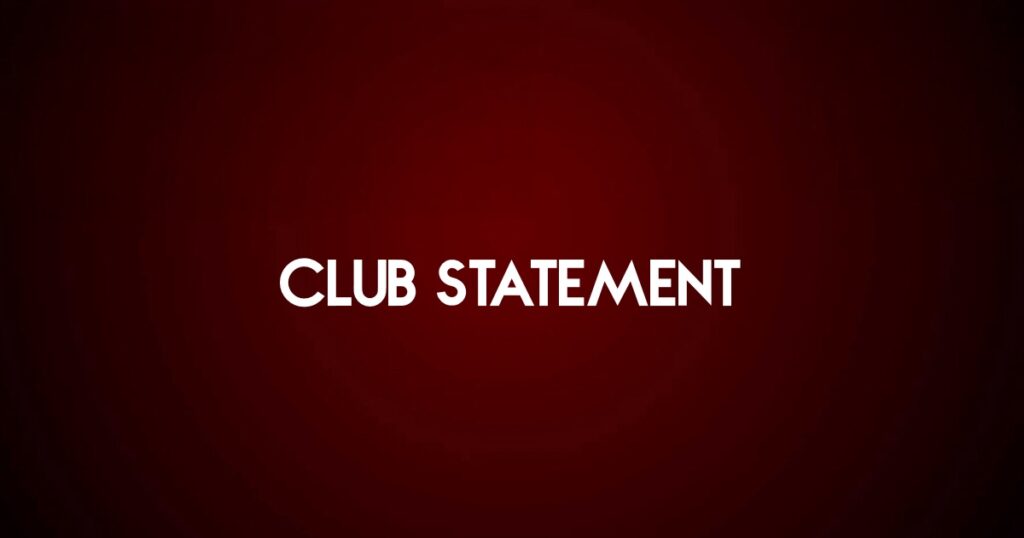 Club statement
