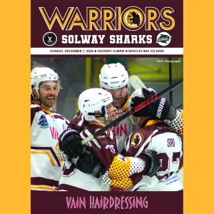 Match programme - Solway Sharks, 7 December 2025