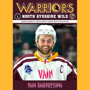 Match programme - North Ayrshire Wild, 18 January 2026