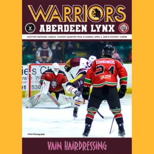 Match programme - Aberdeen Lynx, 5 April 2026
