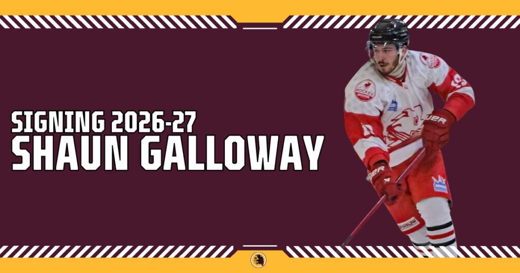 Defenceman Shaun Galloway signs for the upcoming 2026-27 season