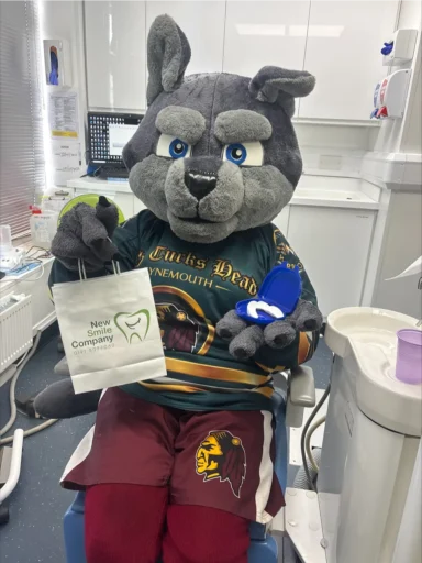 Whitley Wolf with his packages