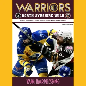 Match programme - North Ayrshire Wild, 6 September 2026