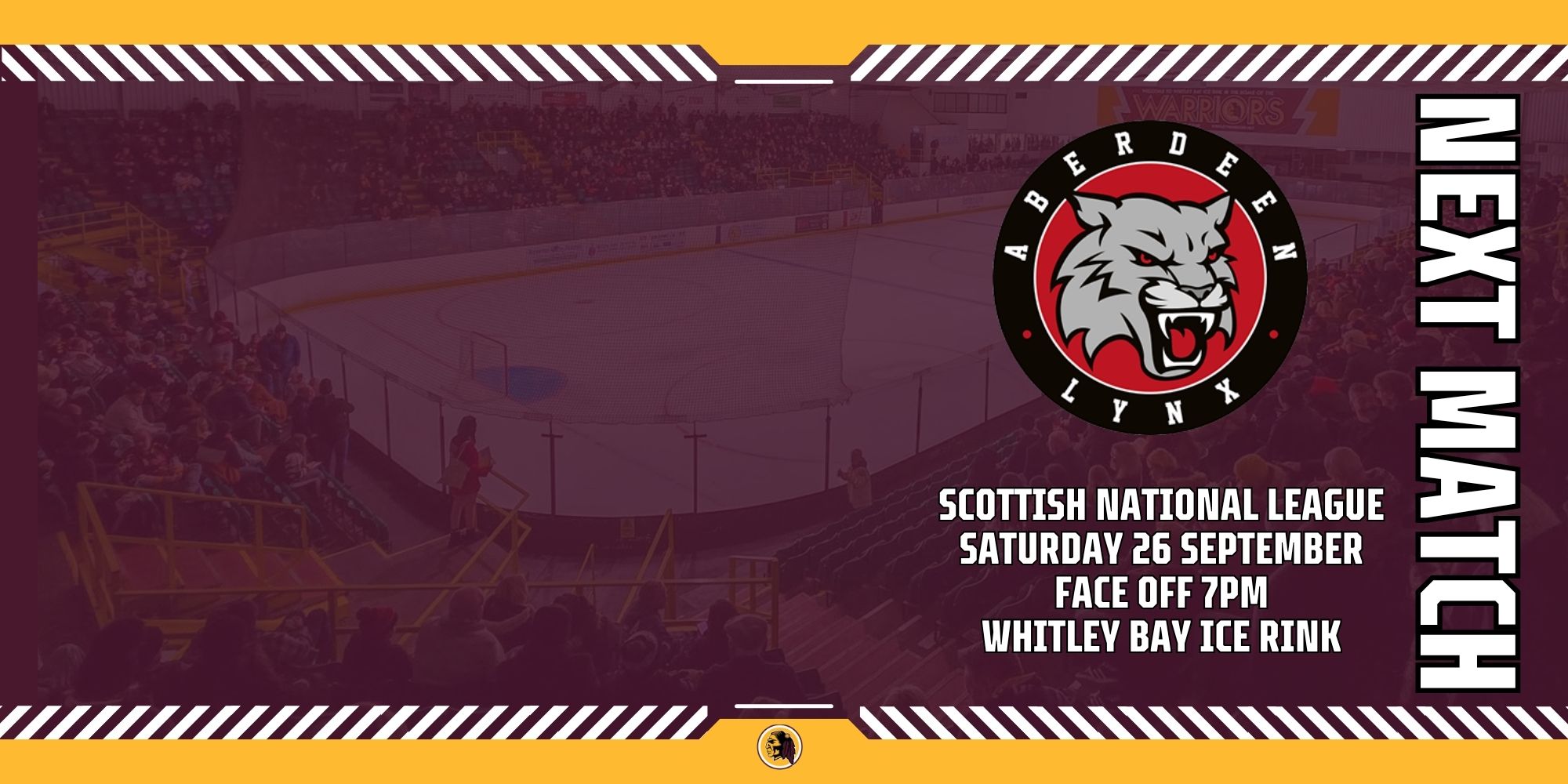 Whitley Warriors vs Aberdeen Lynx @Whitley Bay Ice Rink, Saturday 26 September 2026