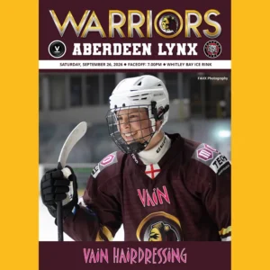 Match programme - Aberdeen Lynx, 26 September 2026