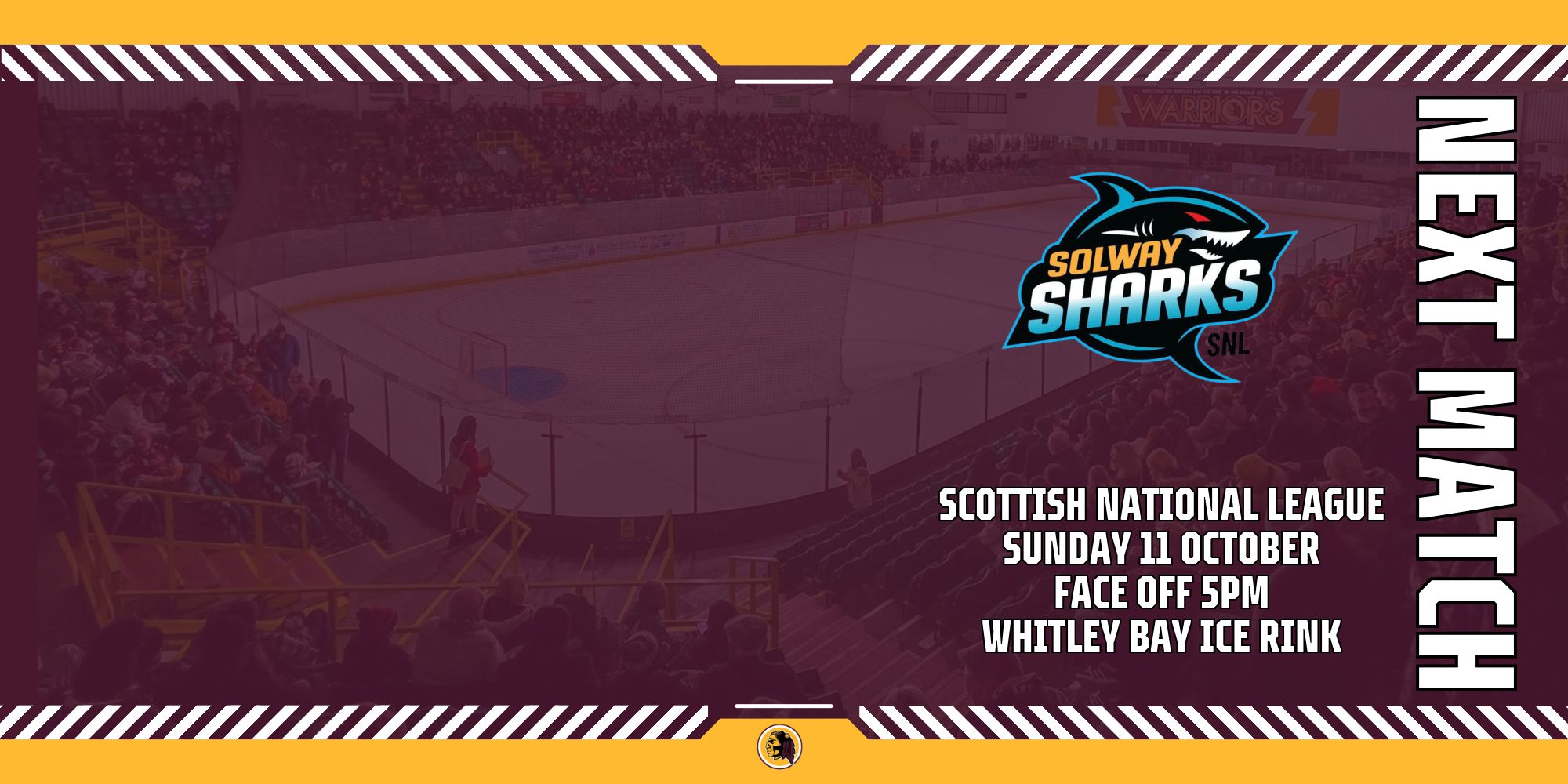 Whitley Warriors vs Solway Sharks SNL @ Whitley Bay Ice Rink, Sunday 11 October 2026