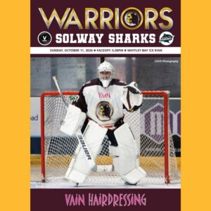 Match programme - Solway Sharks SNL, 11 October 2026